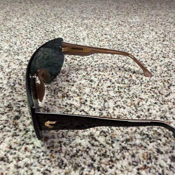 Carrera Oversized Shield Sunglasses Multicolor Frame Pink Mirrored Lens - Picture 5 of 9